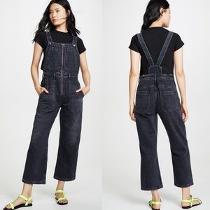 Citizens of Humanity Women's Blue Cher Zip Front Dungaree Overalls. AB